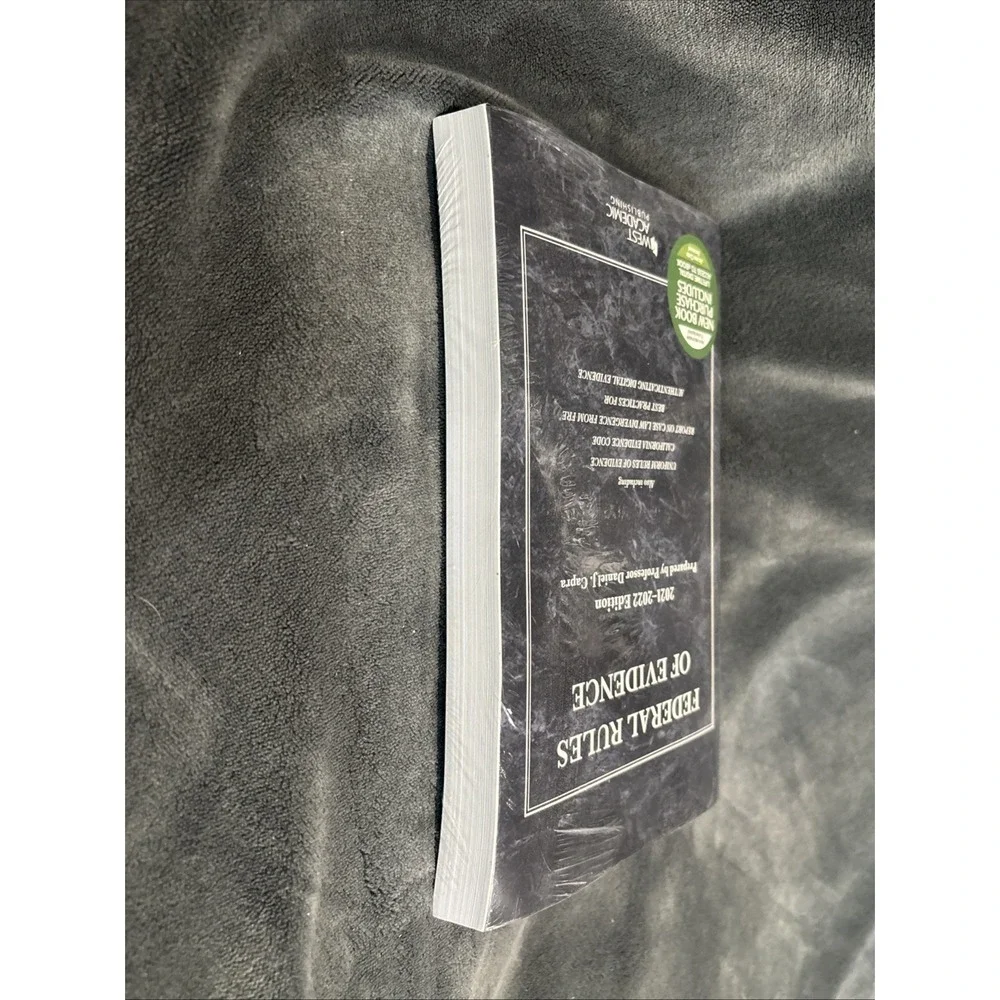 Federal Rules of Evidence 2021-2022 Ed. Prepared‎ by Professor Daniel J. Capra